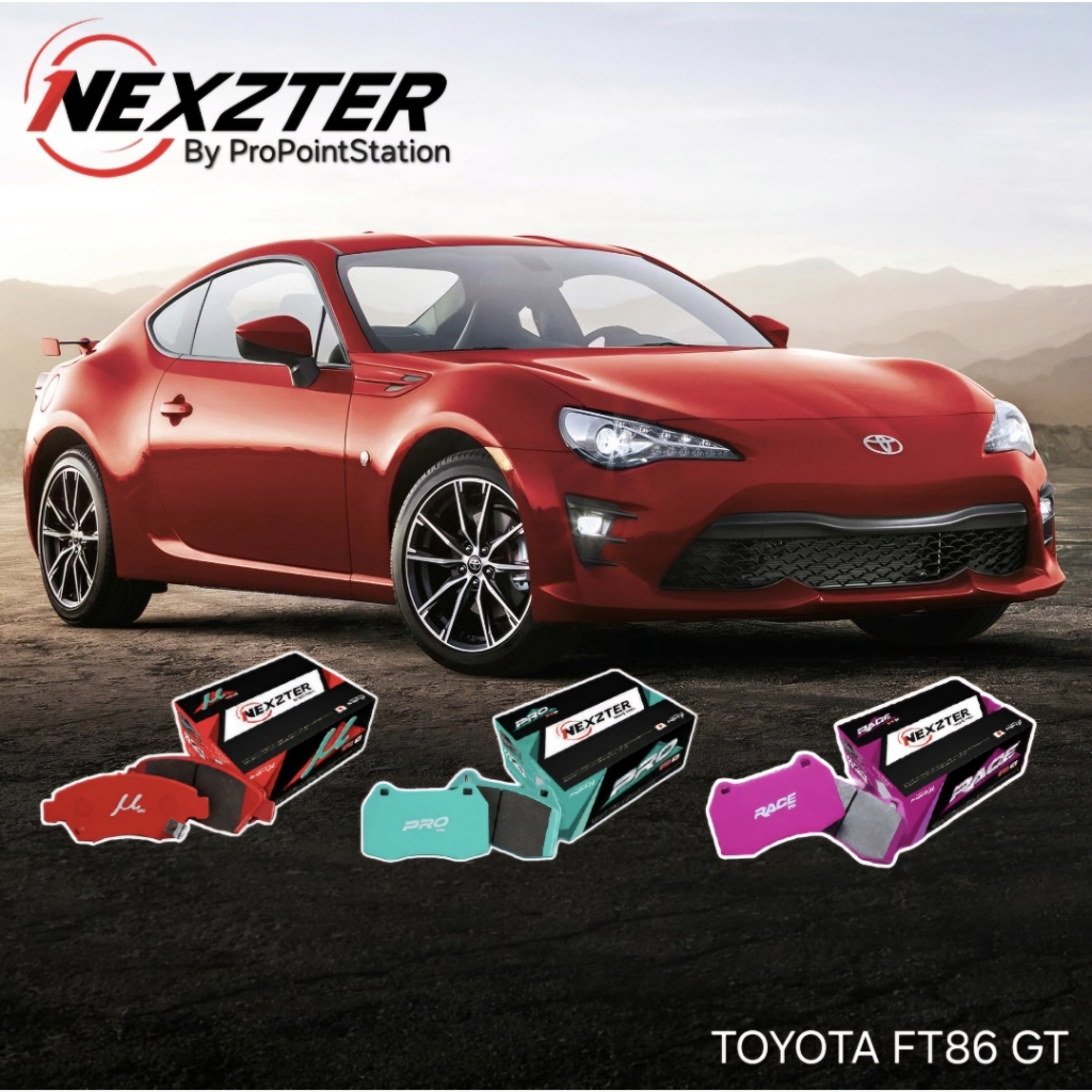 NEXZTER ผ้าเบรค TOYOTA FT86 GT 🔥ฟรีค่าติดตั้ง🔥จัดส่งไวของแท้ ออกVATได้