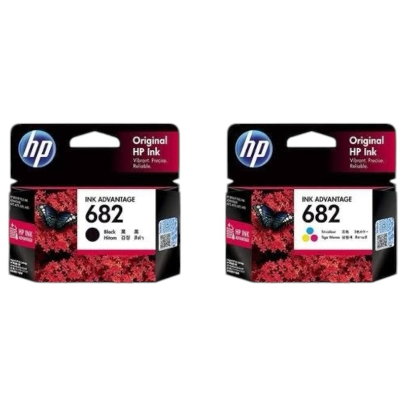 HP 682 BK HP682 CO BK ตลับหมึกอิงค์เจ็ท สีดำ ของแท้100%