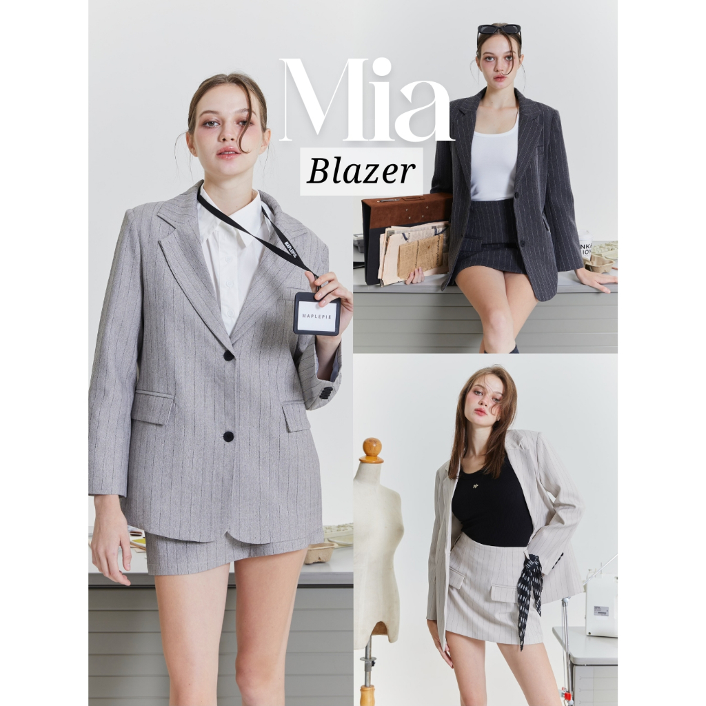 Maplepie - Mia (มี-อา) Blazer 1,190.- เฉพาะเบลเซอร์ ทรงโอเวอร์ไซส์
