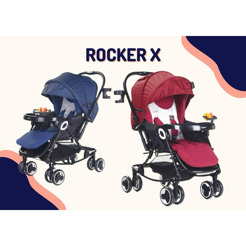 CAMERA รถเข็นเด็ก 490 Rocker9s รุ่นใหม่ โยกได้ ปรับระดับ หลังคากันน้ำกันUV