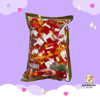 เยลลี่ฟรุ๊ตสลัด ตราหงส์ลี่ฟู๊ด ขนาด 1kg (1ลังx20ถุง)
