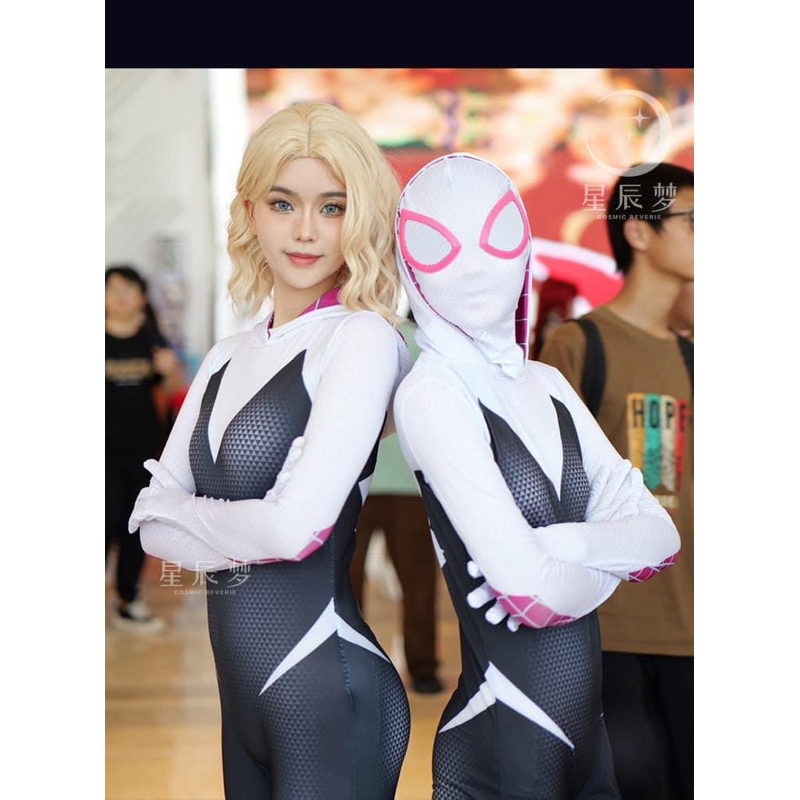 ชุด สไปเดอร์ เกวิน | spider gwen Cosplay บอดี้สูท พร้อมส่ง