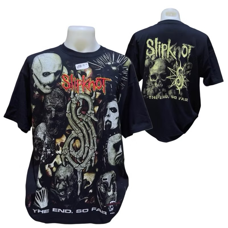 เสื้อวง SLIPKNOT T-SHIRT ป้าย ROCK & DEATH ของแท้ งาน BOOTLEG MEXICO