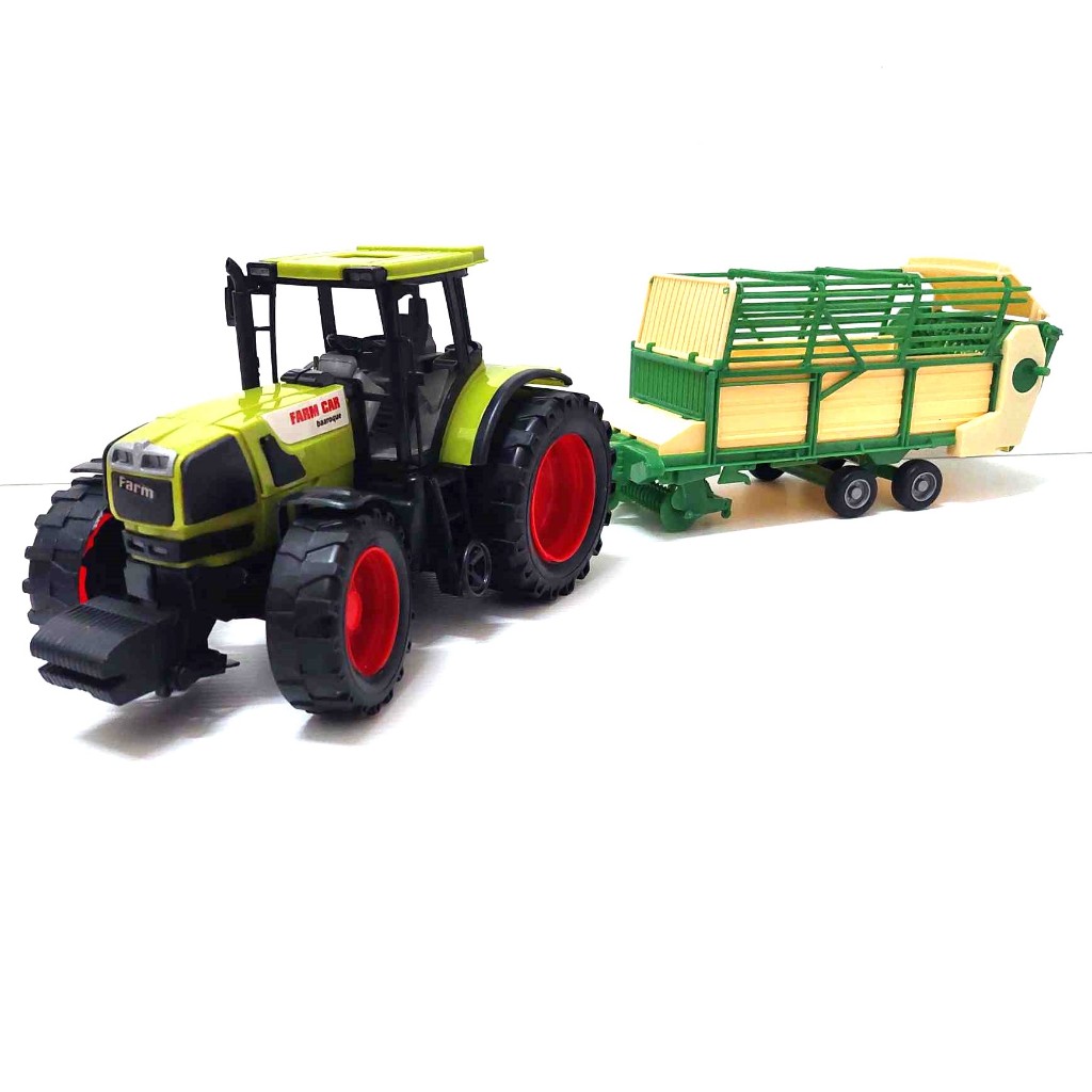 รถไถ รถฟาร์ม รถเกษตร รถพ่วง MODEL FARM TRACTOR พ่วงถอดแยกได้ สินค้าได้ตามรูป 1088
