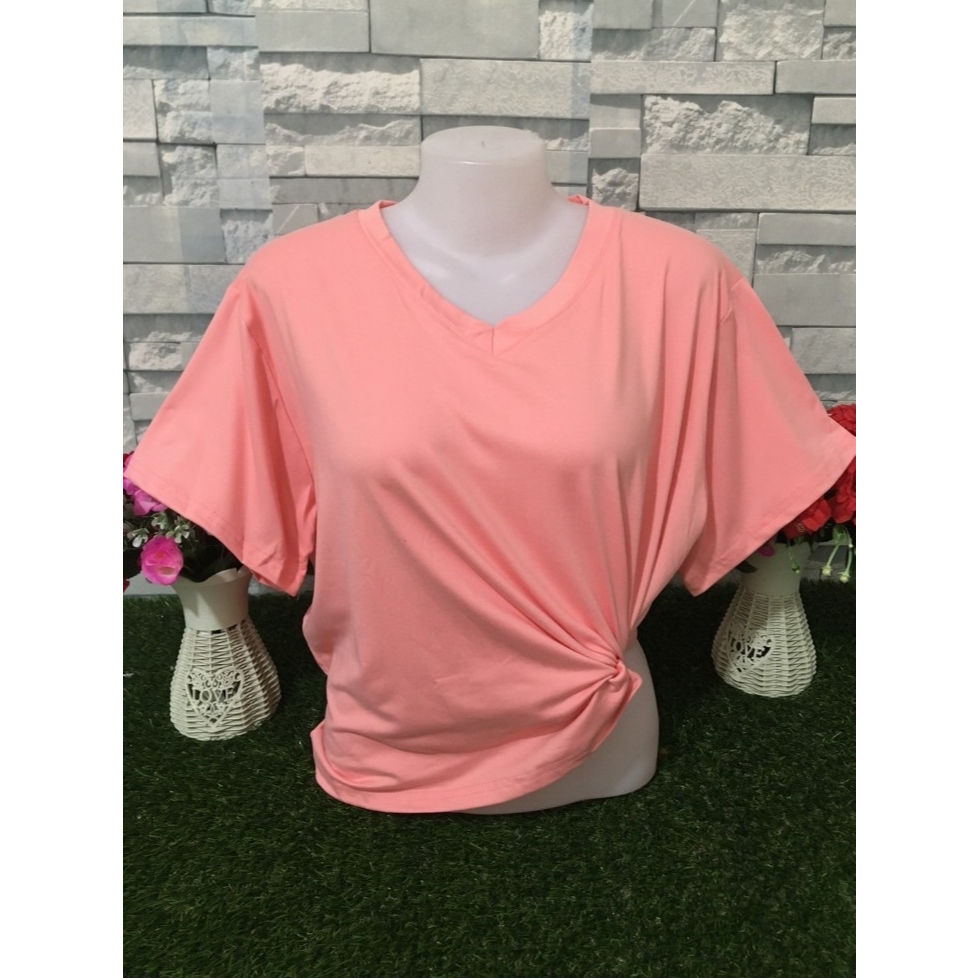 เสื้อยืด Cotton สีพื้น Oversize ทรงสวย เสื้อครอป รุ่น1800