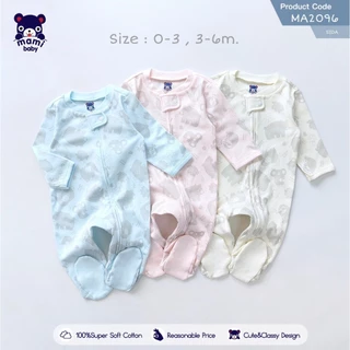 TWO - WAY ZIPPER รอมเปอร์ชุดหมีขายาวคลุมเท้า Mami Baby