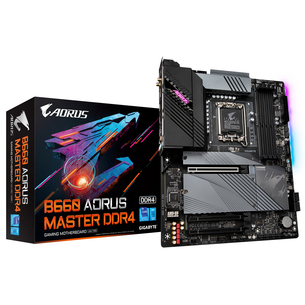 MAINBOARD (เมนบอร์ด) 1700 GIGABYTE B660 AORUS MASTER WIFI (DDR4) ตัวท็อป พร้อมส่ง
