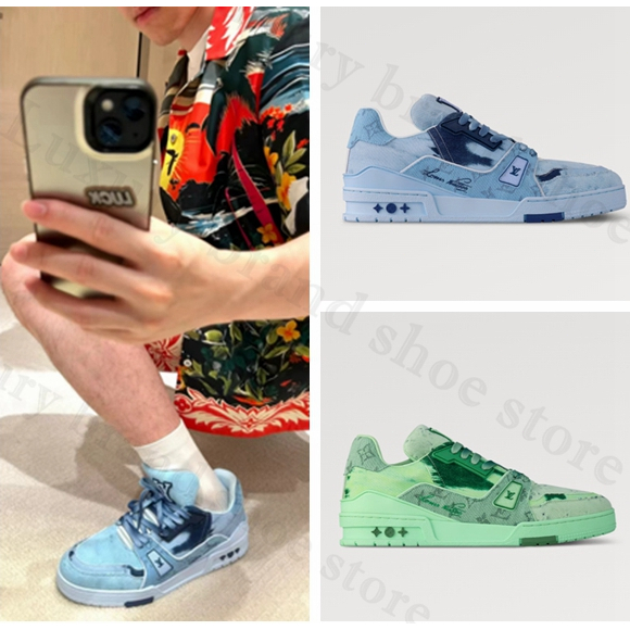 Louis Vuitton/LV TRAINER/ผู้ชาย/รองเท้าผ้าใบ/ใหม่