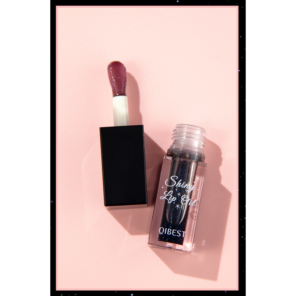 QIBEST Shiny Lip Gil ลิปออยล์เปลี่ยนสี ลิปออยล์เปลี่ยนสีตามอุณหภูมิ ฉ่ำวาว สีสวย