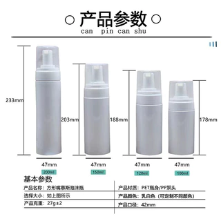 ใหม่ล่าสุด ขวดปั้มโฟมสีขาว 30-150ml ขนาดพกพา ขวดเเข็งเเรงทนทาน ไม่มีรอยขีดขวด ฟองโฟมนุ่มละมุน