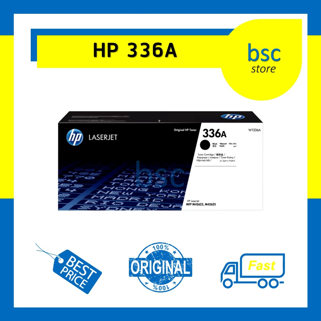 HP 336A Black (ตลับผงหมึกสีดำ) W1360A Original Laser Toner Cartridge