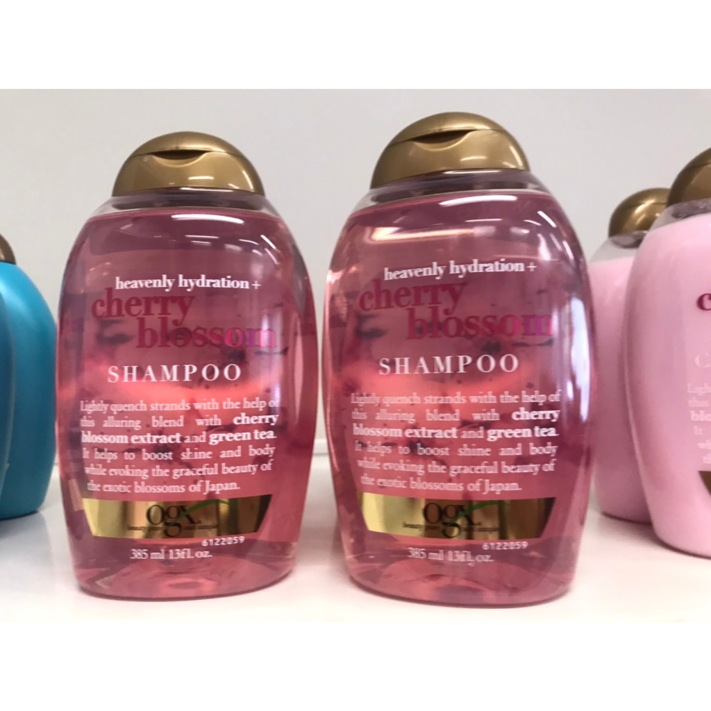 OGX Heavenly Hydration + Cherry Blossom Shampoo / Conditioner โอจีเอ็กซ์ เฮฟเวนลี่ ไฮเดรชั่น+เชอร์รี