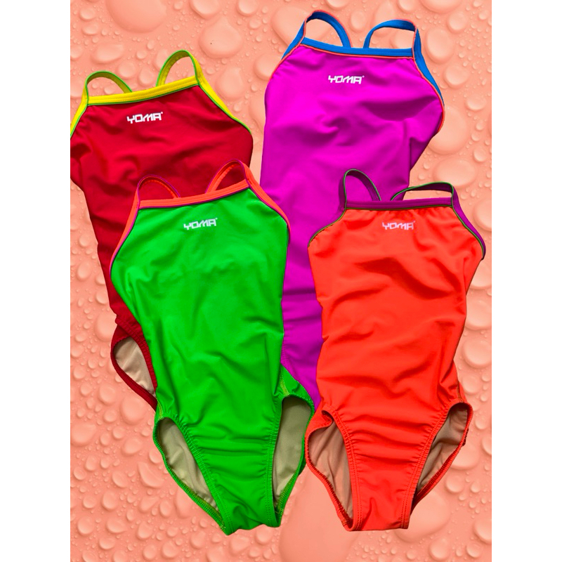 ชุดว่ายน้ำแบบขาเว้า กุ๊นสาย Yoma