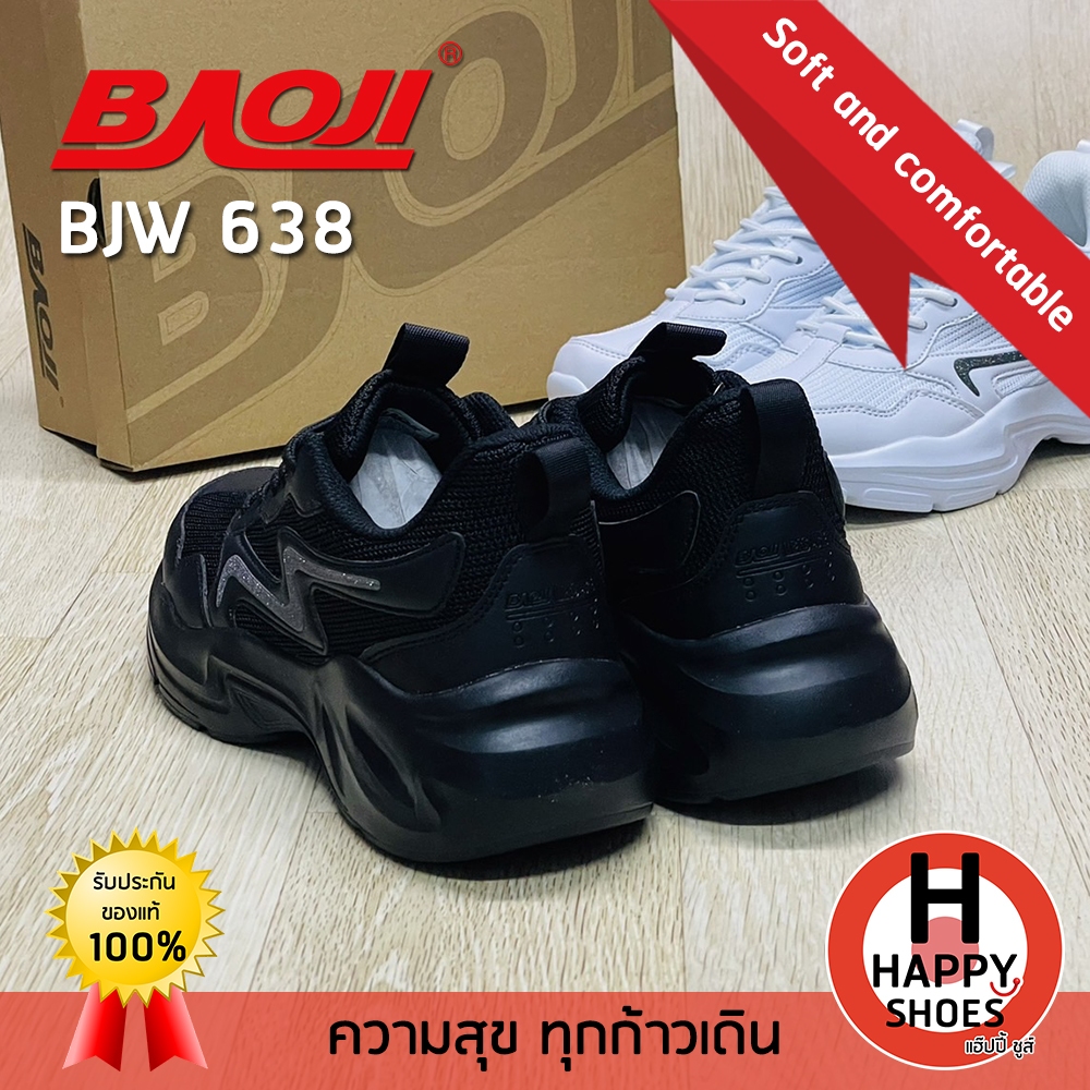 [🥇บาโอจิแท้100%🔢ไซส์ 37-41🆓ฟรี...ถุงเท้า 1 คู่] BAOJI รองเท้าผ้าใบหญิง รองเท้ากีฬาหญิง รองเท้าวิ่งหญิง รุ่น BJW638