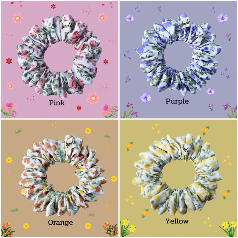 ยางรัดผมScrunchies • Flowers sweet Collection • size medium