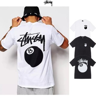 New เสื้อยืด Stussy แท้ 8 Ball Tee Black/White(US)