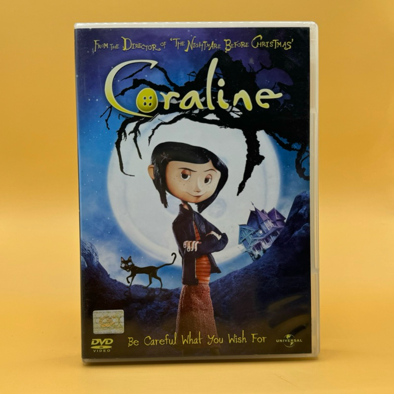 DVD  :  Coraline โครอลไลน์กับโลกมิติพิศวง ดีวีดีหนังแผ่นแท้ลิขสิทธิ์ มือสองสภาพสะสม  483