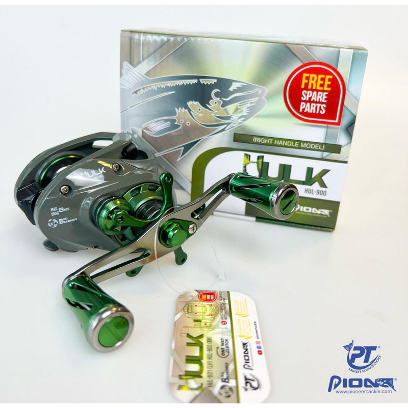รอกตกปลา รอกเบท รอกหยดน้ำPioneer HULK ใหม่ล่าสุดรอกฮัค