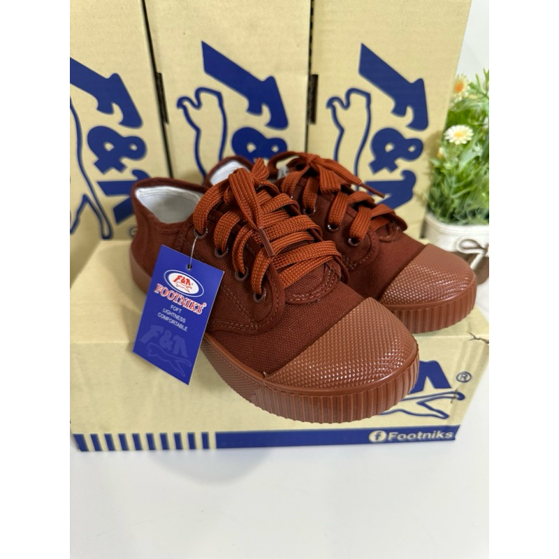 💦พร้อมส่ง💦 FOOTNIKS ฟุตนิกส์ รองเท้าผ้าใบนักเรียน ไซส์ 31-45 รุ่น T09-F205 รองเท้านักเรียน สีน้ำตาล, สีขาว, สีดำ