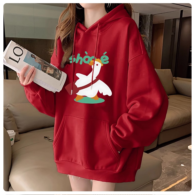 L661เสื้อฮู้ดแขนยาวลายแฟชั่นสวย..มี7สีหลายไซส์เลือกได้(S-3XL)