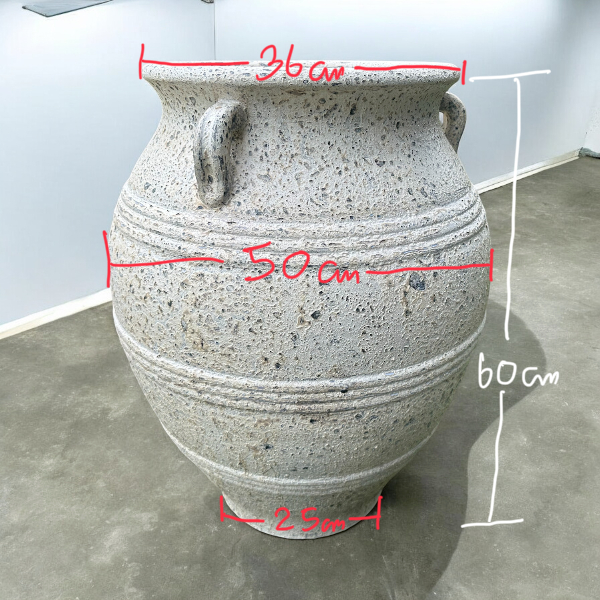 Pot โอ่งดินเผาทรงขวดนม สีวินเทจเก่า ๆ ถ้าใช้เป็นกระถางสั่งให้เจาะรูให้ได้ มีหู 3 หู ขนาด 50 x 60 cm. ราคา ถูกที่สุด ดีลบีเคเค แกลเลอรีภาพที่ 4