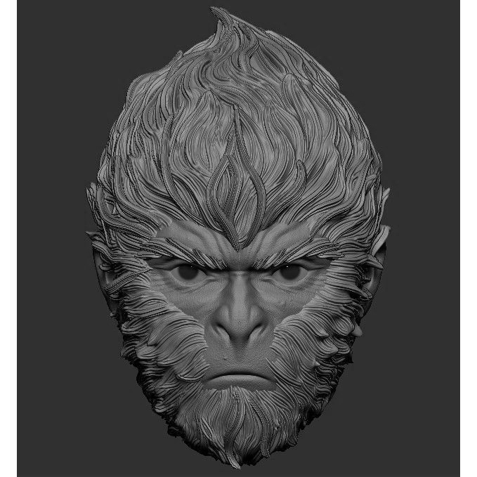 Black Myth Wukong - Headsculpt for Action Figures 3D print model
