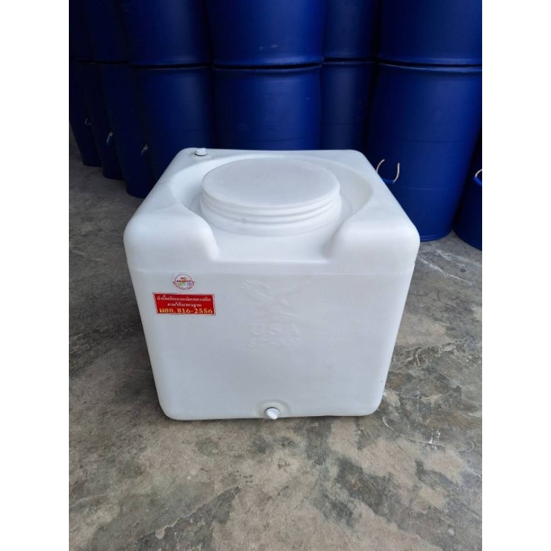 ถังน้ำ300ลิตรสีขาวทรงสี่เหลี่ยม ผลิตใหม่มือ1 มีวาวล์น้ำออก1นิ้ว มีมอก. 
กว้าง69เซนติเมตร
สูง69เซนติ้