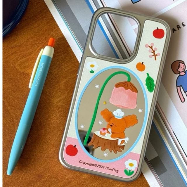 Bluuf tag mirror phone case เคสไอโฟนกระจกลายน้องหมีจากแบรนด์Bluff tag