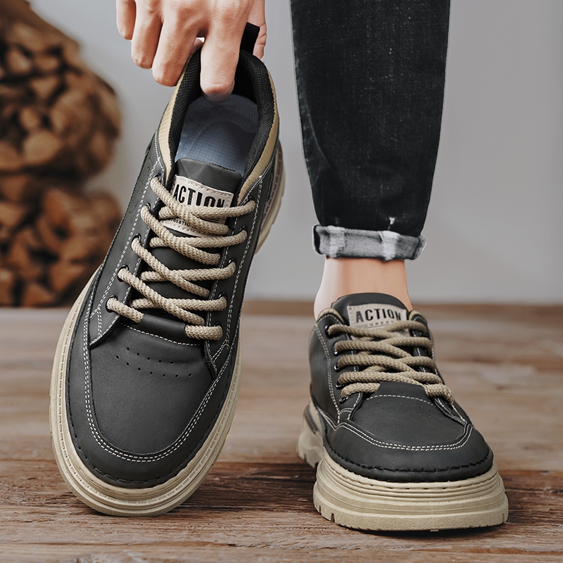 Casual Martin Shoe รองเท้าหนังกลับ รองเท้าผู้ชาย K8221