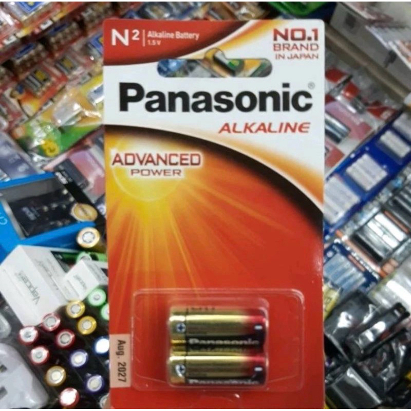ถ่านขนาด size-N/SUM5/LR1 alkaline 1.5V แพค2ก้อน(Panasonic,Vinnic,Camelion)