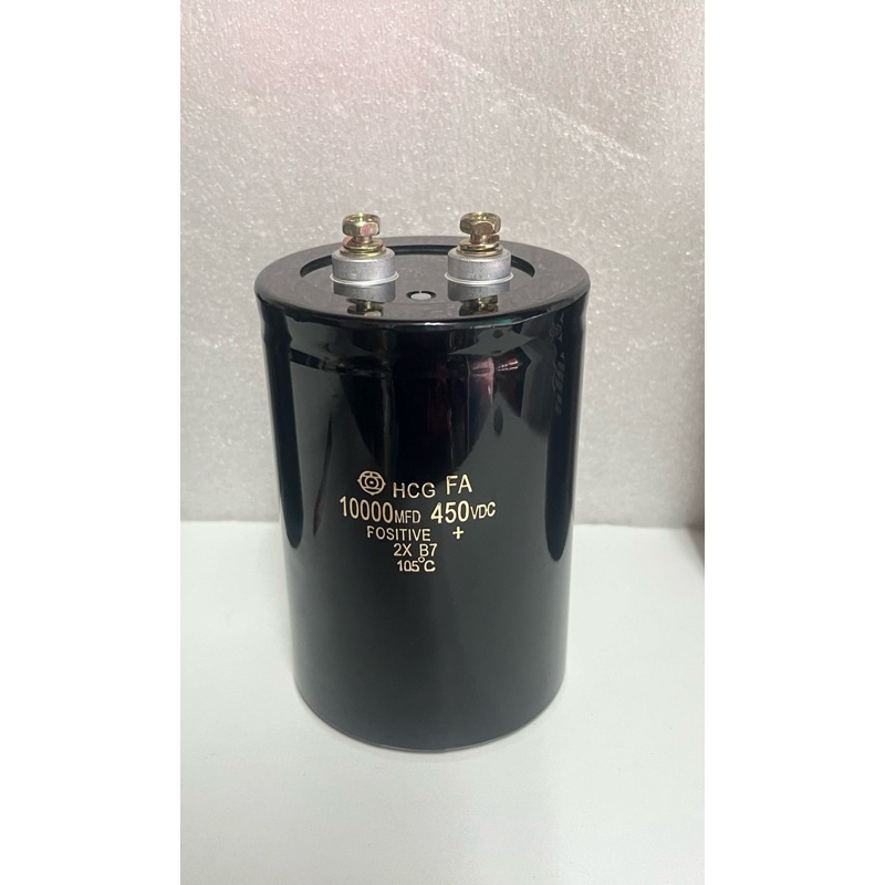 Hitachi เครื่องแปรงกระแสไฟฟ้า 10000UF 450VDC Hitachi คาปาซิเตอร์ของแท้ Capacitor แบบขันสกรู 450V1000