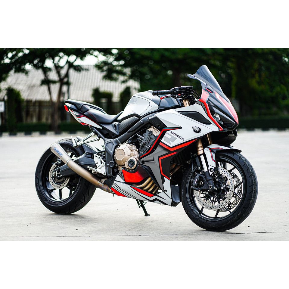 สติ๊กเกอร์แต่งลายรถ Honda Cbr 650R 2019 - 2023 ลาย Racing V.4