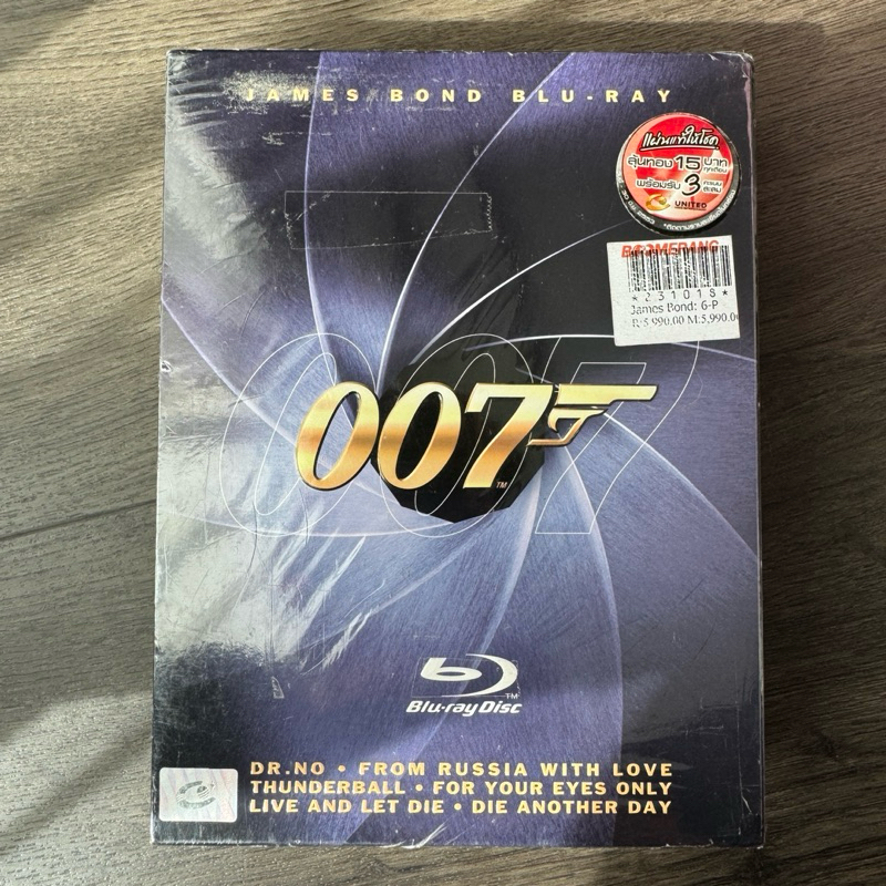 Bluray แท้ Boxset James Bond 007 6 ภาค มือ 1 ในซีล มีเสียงไทย ซับไทย ทุกภาค