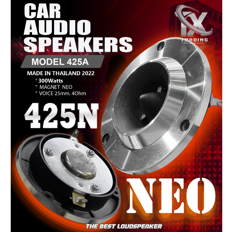 แหลมจานนีโอ 4นิ้วNEO เสียงแหลมนีโอ ว้อยโต 25.mm แหลมจานรถยนต์