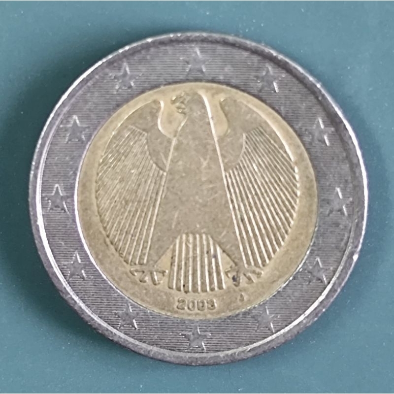 เหรียญต่างประเทศ เยอรมัน Germany 2 Euro ผ่านการใช้งาน สภาพสวยๆ (คละปี) #20
