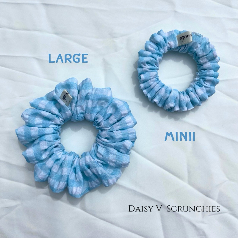 ยางรัดผม • Scrunchies • Plaid Collection • Size Large,Mini