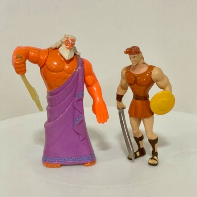 McDonald Happy Meal Toys Hercules เฮอร์คิวลิส & ซูส set โมเดลของสะสม