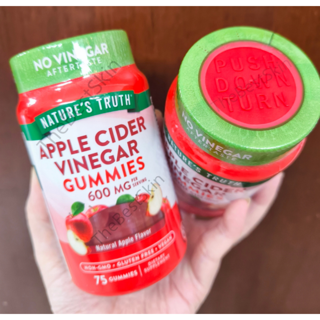 (ซีลรอบรุ่นใหม่ Exp 2026 ลดนน. Nature's Truth Apple Cider Vinegar 600mg75เม็ด แอปเปิ้ลไซเดอร์ เคี้ยว