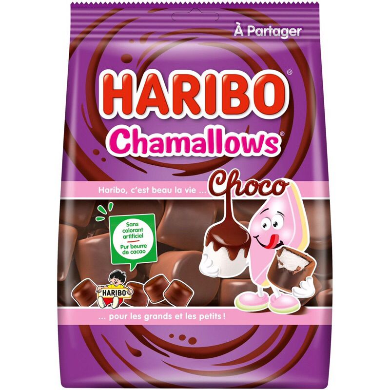 มาชเมลโล่เคลือบช็อคโกแลต Haribo Chamallows 🍫