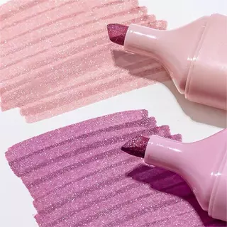 ปากกาไฮไลท์ กากเพชร 4 สี ตรา Oniso โอนิโซะ รุ่น 7621 แห้งไว ไม่เลอะมือ เน้นข้อความ nebula color