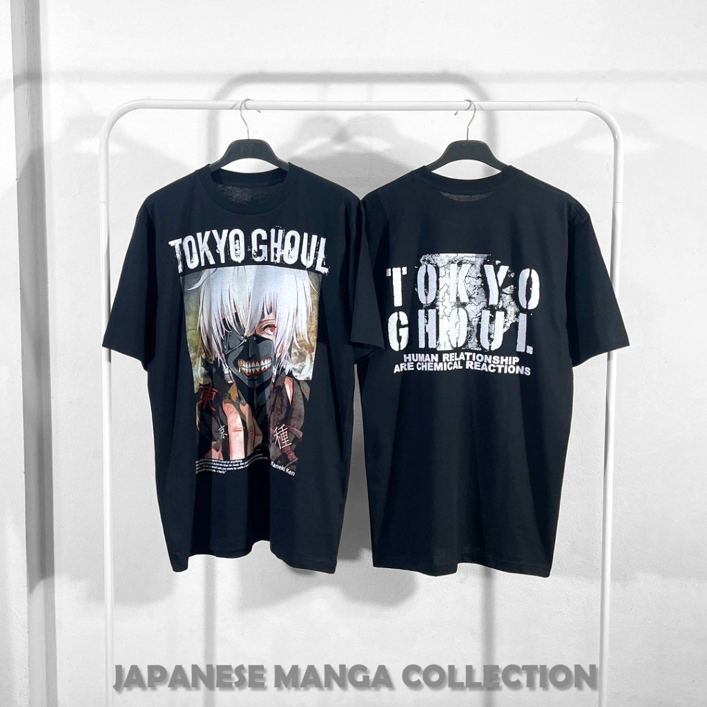 เสื้อยืดการ์ตูน มังงะ อนิเมะญี่ปุ่น TOKYO GHOUL สตรีทแฟชั่น คอกลมแขนสั้น Manga Anime Tees (TKGH-001)