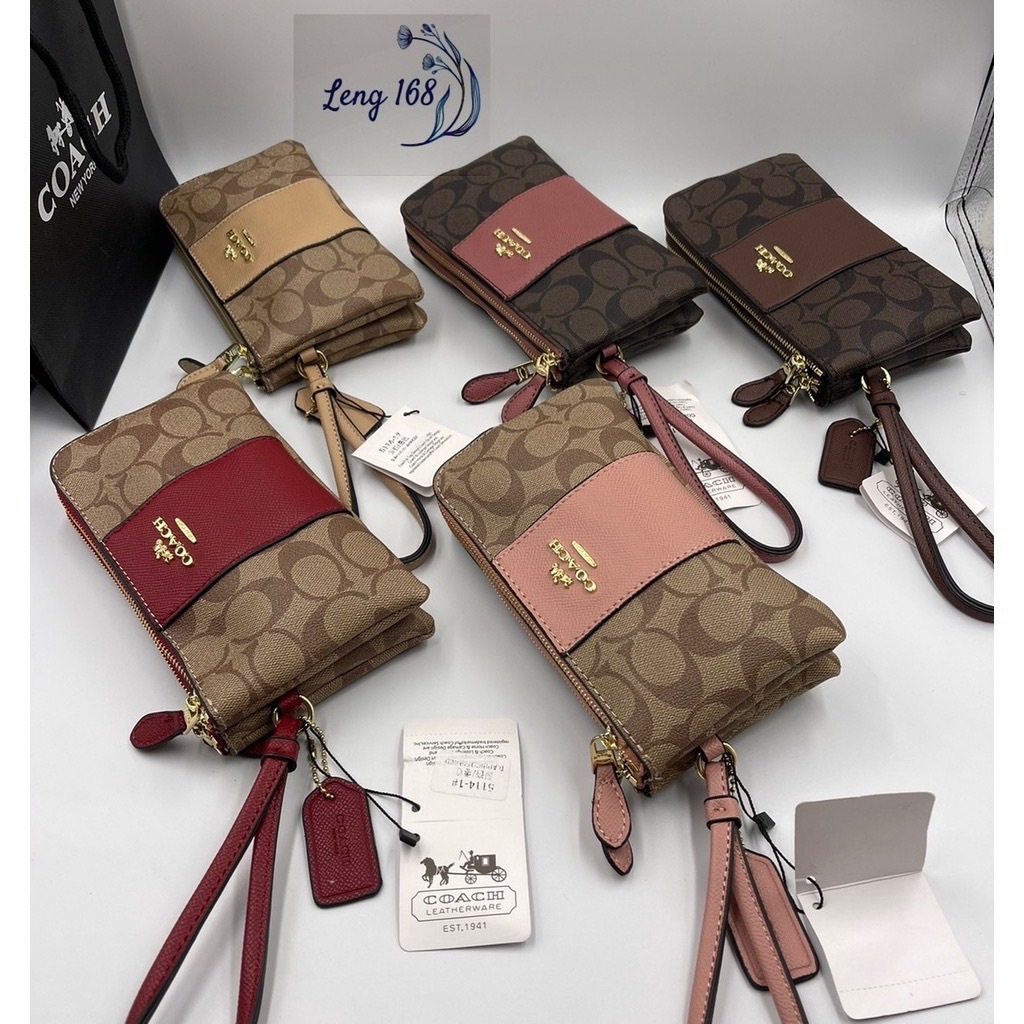 กระเป๋า coach คล้องมือ ขนาด 8นิ้ว