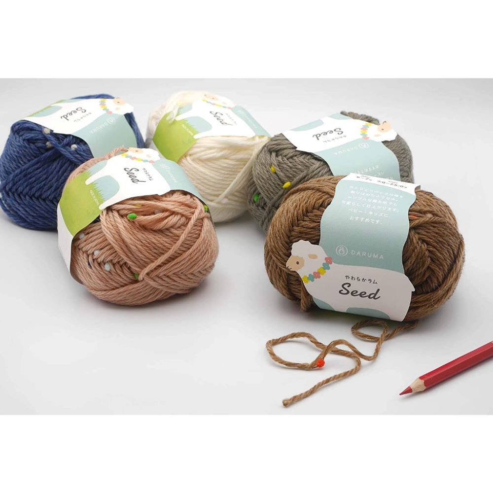 DARUMA SOFT LAMPS SEED ไหม Wool เหมาะสำหรับถักชุดเด็ก หมวก ถักเสื้อ กันหนาวได้ดี🇯🇵