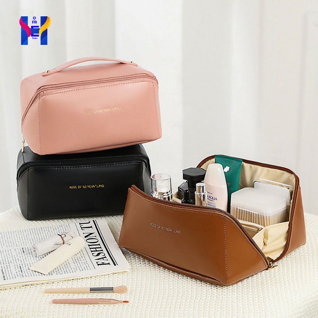 homepung กระเป๋าเครื่องสำอาง จัดระเบียบ มีหลายช่อง กระเป๋าใส่เครื่องสำอาง สำหรับเดินทาง