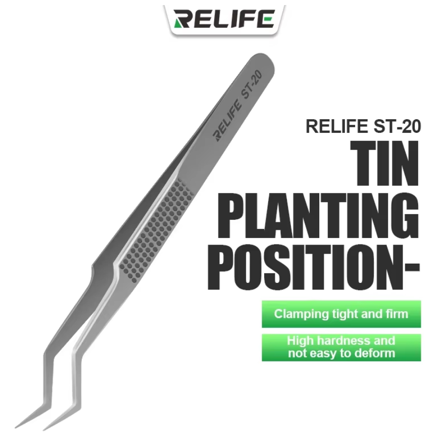 Relife แหนบวางตำแหน่งST-20มีความแม่นยำสูงคีมฟลายไลน์แข็งมากสำหรับการบัดกรีและชิปICการซ่อมแซมขนาดเล็ก