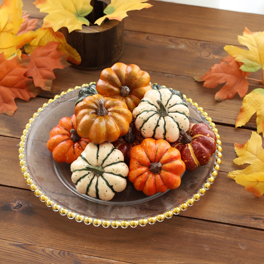 OurHome [พร้อมส่ง] เครื่องประดับฟักทองฮาโลวีน Halloween pumpkin ornament อุปกรณ์ประกอบฉากการถ่ายภาพ ของตกแต่งบ้าน