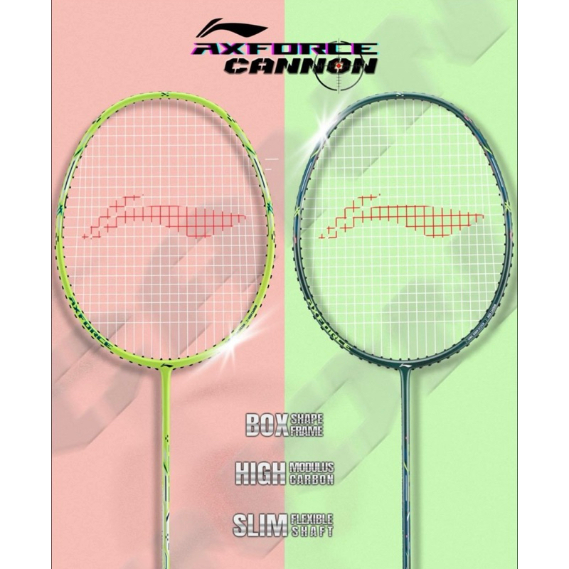 ไม้แบดมินตัน LI-NING Axforce Cannon / Light แถมครบชุด สินค้ามีพร้อมส่ง