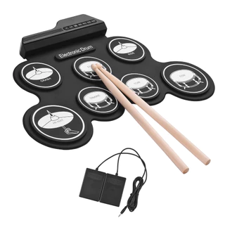 กลองชุด กลองไฟฟ้า กลองชุด 7ชิ้น Electric Drum Pad Kit Digital Drum ชุดกลองไฟฟ้าดิจิทัล กลองชุดไฟฟ้า