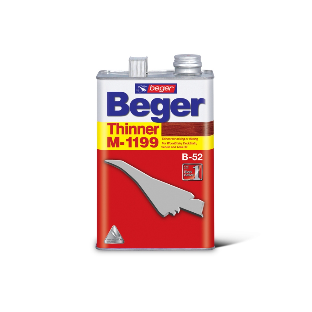 Beger Thinner M-1199 สำหรับผสมสีย้อมไม้ ผสม Beger Supreme 1K (1/4แกลลอน)