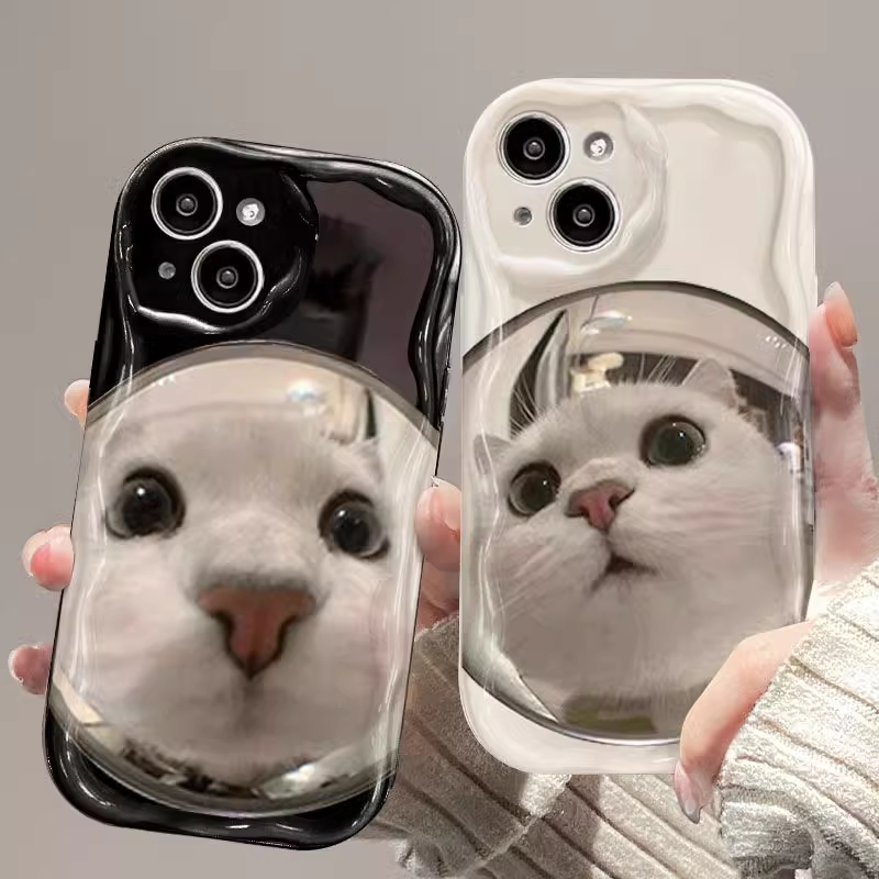 Keroro เคสโทรศัพท์มือถือ iPhone 16promax ใหม่ iphone15 ระดับไฮเอนด์ 14pro รุ่นหญิง 13 กระจก cat 12 น่ารัก 11 XS XSMAX 8